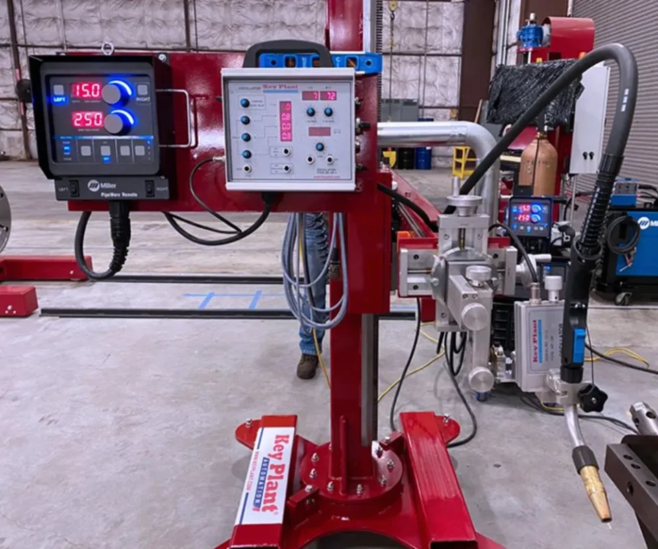 key plant process pipe cell welding manipulator controls